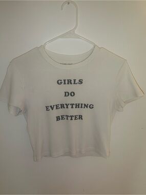 Girls Do Everything Better Crop Tee